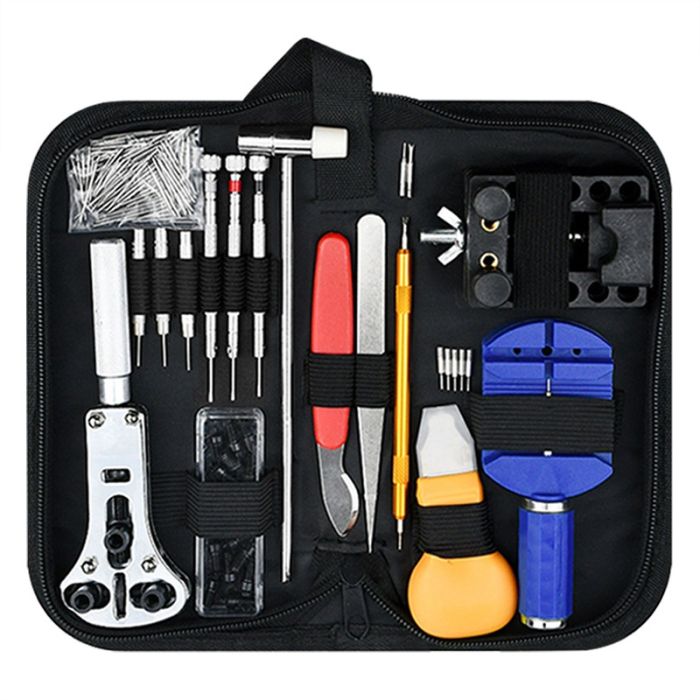 Kit d'outils pour montre avec pochette zippée