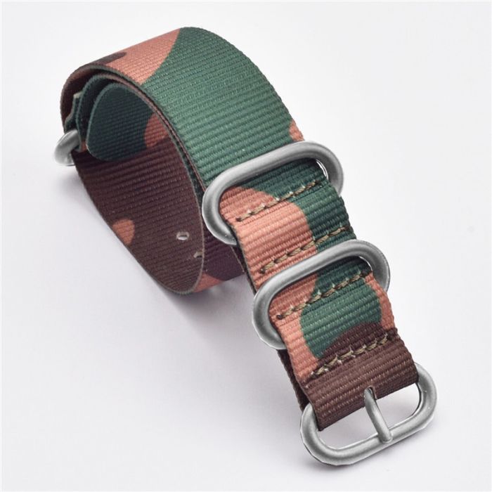 Camouflage Five Ring Watch Strap