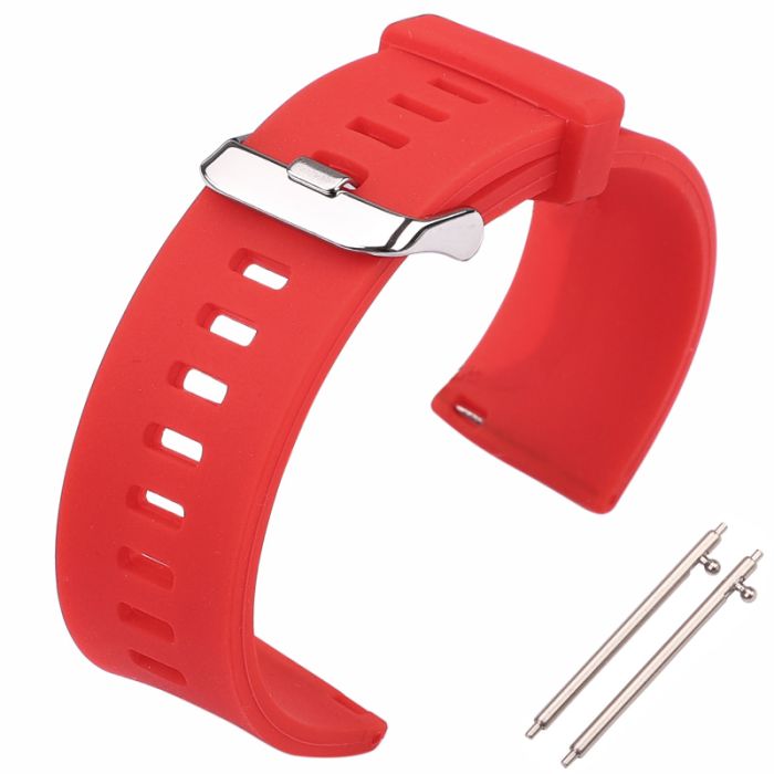 Bracelet de montre en silicone à fentes carrées
