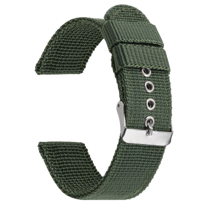 Eyelet Canvas Watch Strap