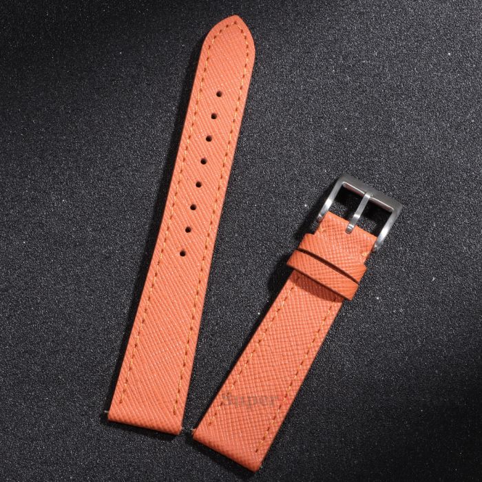 Saffiano Stitch Watch Strap