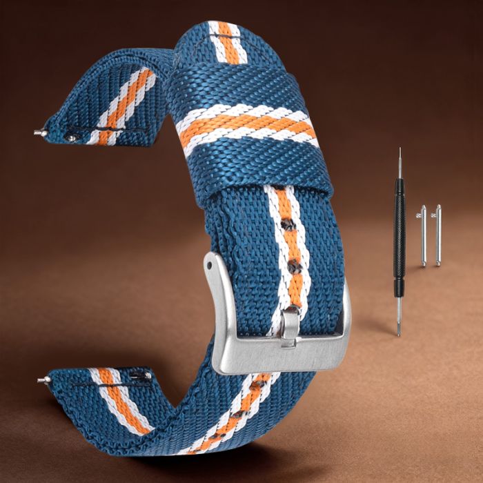 Diagonal Weave Watch Strap