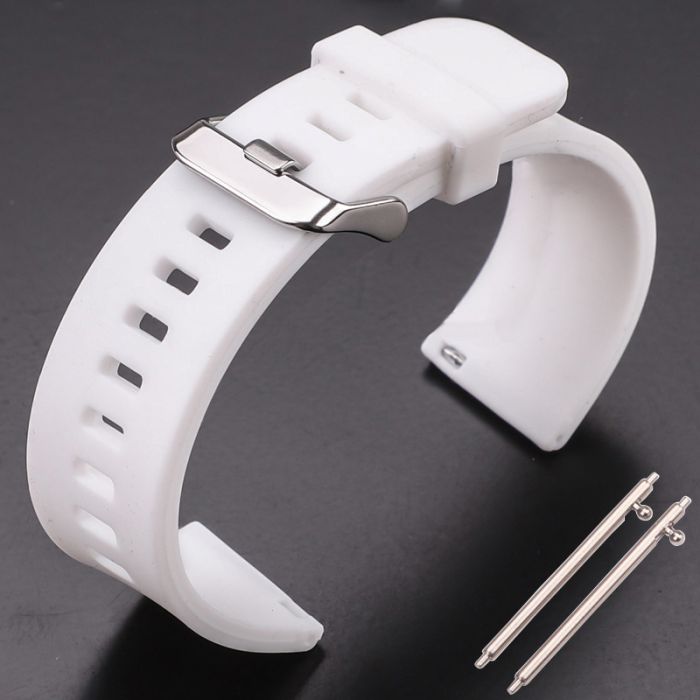 Bracelet de montre en silicone à fentes carrées