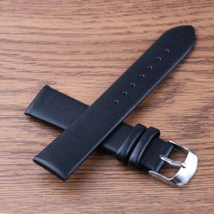 Bracelet de montre fin en cuir coloré