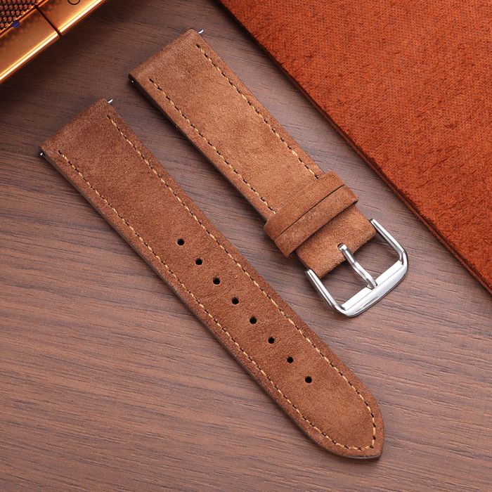 Suede Contrast Watch Strap