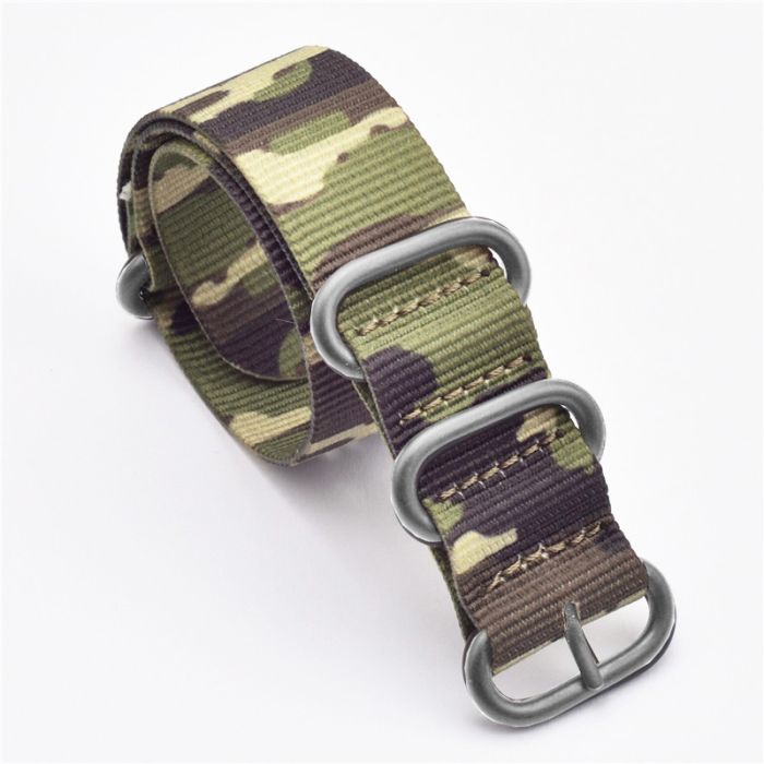 Camouflage Five Ring Watch Strap