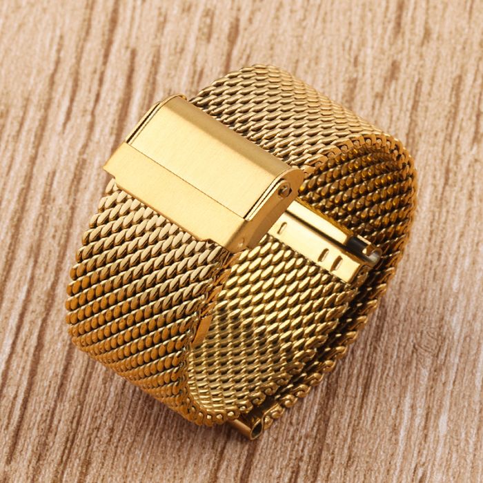 Dense Mesh Steel Watch Strap