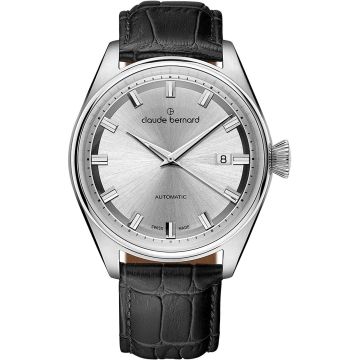 Claude Bernard Proud Heritage Automatic Date Silver / Black