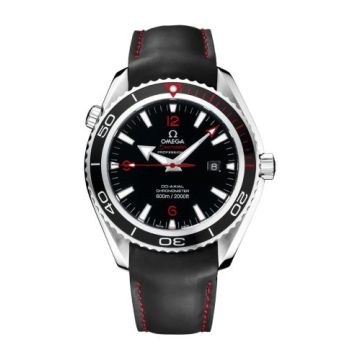 Omega Seamaster Planet Ocean 600M Co-Axial 45.5 Stainless Steel / Black / Rubber / Product Red
