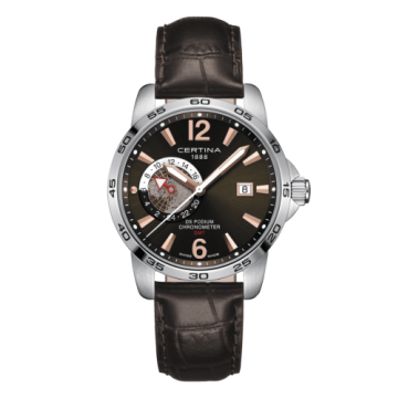 Certina DS Podium GMT Stainless Steel / Brown