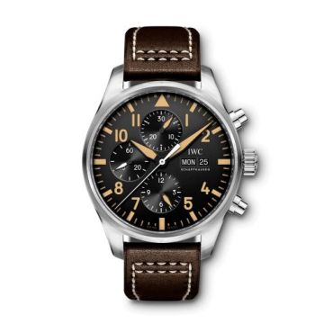 IWC Schaffhausen Pilot's Watch Chronograph Stainless Steel / 20th Anniversary Watches of Switzerland