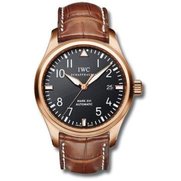 IWC Schaffhausen Pilot's Watch Mark XVI Rose Gold / Black / Mercer