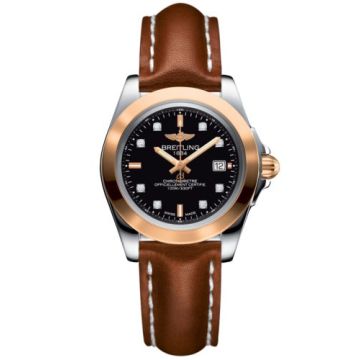 Breitling Galactic 32 Sleek Edition Stainless Steel / Rose Gold / Trophy Black Diamond / Calf