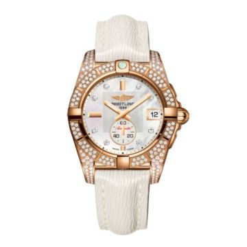 Breitling Galactic 36 Automatic Rose Gold / Diamondworks / Pearl Diamond / Sahara
