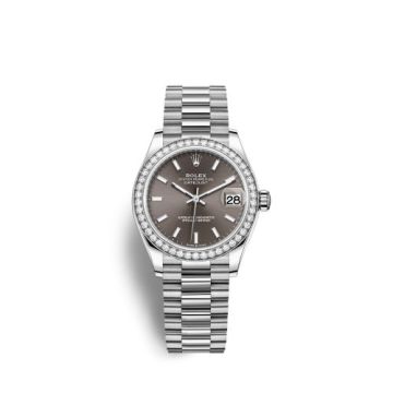 Rolex Datejust 31 White Gold Diamond / Grey
