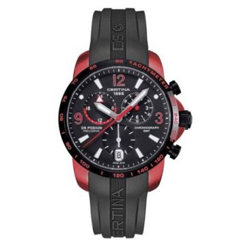 Certina DS Podium Big Size Chrono GMT AluminiumRed
