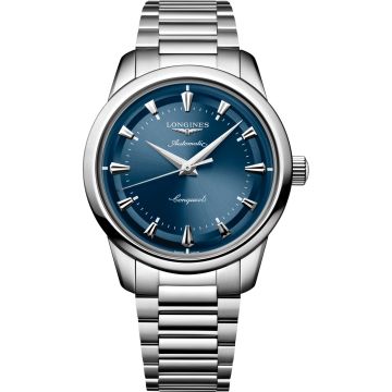 Longines Conquest Heritage 40 Stainless Steel / Blue / Bracelet