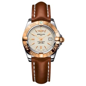 Breitling Galactic 32 Stainless Steel / Rose Gold / Sierra Silver / Calf