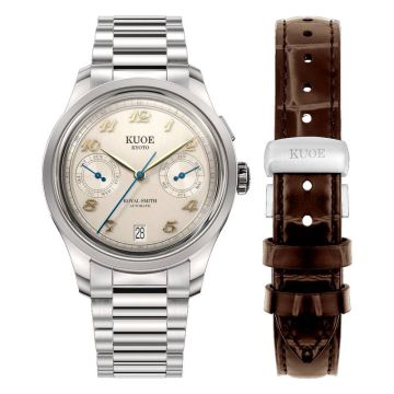 Kuoe Kyoto Royal Smith 90-010 Automatic Ivory x Vertical Brushed Dial
