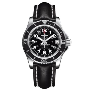 Breitling Superocean II 36 Black / Calf