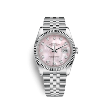 Rolex Datejust 36 Stainless Steel Fluted / Jubilee / Pink MOP