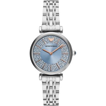 Emporio Armani Gianni T-Bar Silver / Blue 32 mm