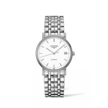 Longines Presence Automatic 34.5mm Stainless Steel / White / Bracelet