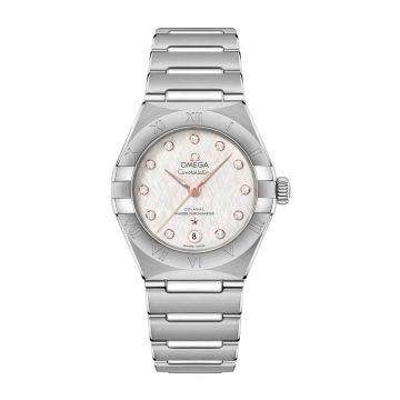 Omega Constellation Manhattan 29 Co-Axial Master Chronometer Stainless Steel / Silk Diamond
