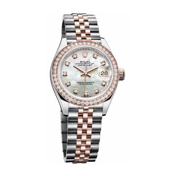 Rolex Lady-Datejust 28 Rolesor Rose Diamond / Jubilee / MOP