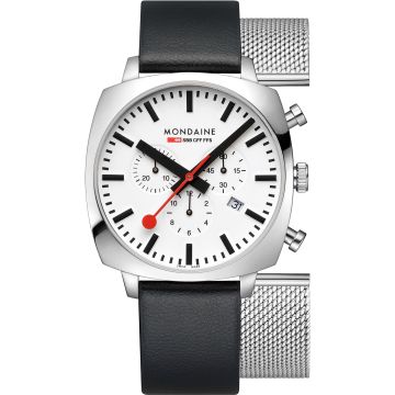 Mondaine Grand Cushion Chronograph Set 41mm