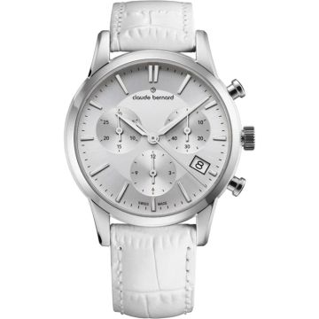 Claude Bernard Jolie Classique Chronograph White / Silver