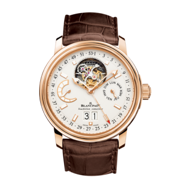 Blancpain Léman Tourbillon Semainier Grande Date Red Gold / Opaline / Alligator