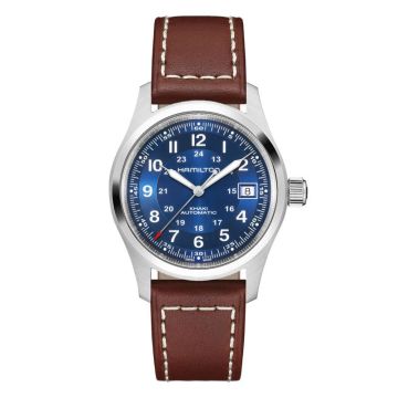 Hamilton Khaki Field Auto 38 Stainless Steel / Blue