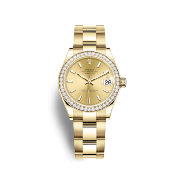 Rolex Datejust 31 Yellow Gold / Diamond / Champagne / Oyster