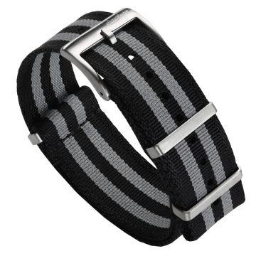 WatchGecko Signature Military Nylon Watch Strap - Classic Bond - 21mm