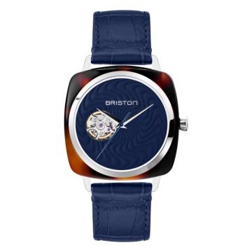 Briston Clubmaster Iconic Spirale bleu émail grand feu Briston x Ocarat - Edition Limitée