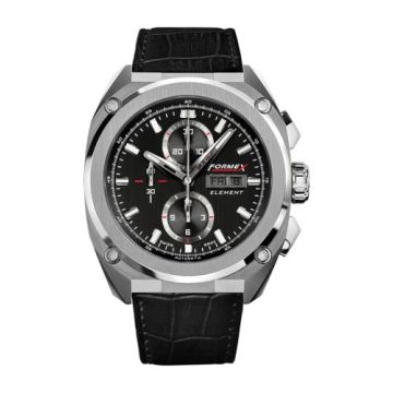 Formex Element Automatic Chronograph Full Steel / Black / Croco