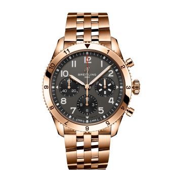 Breitling Classic AVI Chronograph P-51 Mustang Red Gold / Bracelet