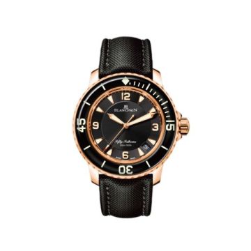 Blancpain Fifty Fathoms Automatique Red Gold / Black / Sailcloth