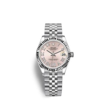 Rolex Datejust 31 Stainless Steel Fluted / Jubilee / Pink - Roman
