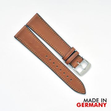 Novonappa® Leather Camel Brown Hand Crafted Watch Strap - 18mm