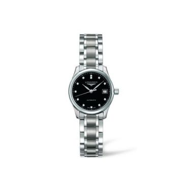 Longines Master Collection Date 25.5 Stainless Steel / Black / Bracelet
