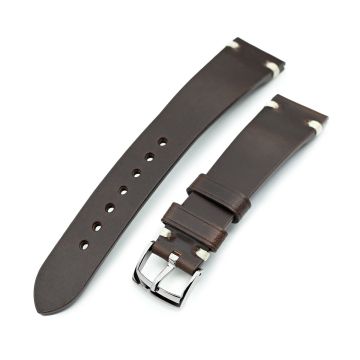 Brown Horween Chromexcel Watch Strap | Twin-Stitch Quick Release | 20mm - 16mm