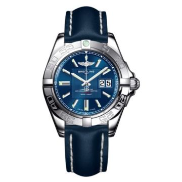 Breitling Galactic 41 Stainless Steel / Metallica Blue / Calf