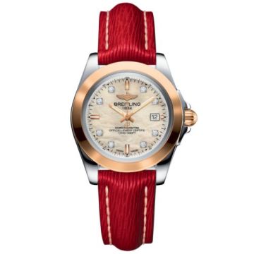 Breitling Galactic 32 Sleek Edition Stainless Steel / Rose Gold / Pearl Diamond / Sahara