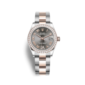 Rolex Datejust 31 Stainless Steel/ Rose Gold / Diamond / Grey - Roman / Oyster