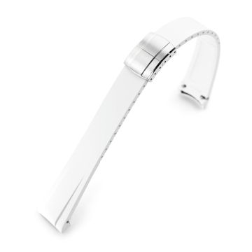 FKM31 Off White Rubber Quick Release Watch Band for TUD BB58 - 7.5mm