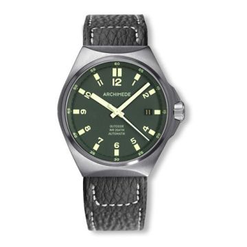 Archimede OutDoor 39 Protect Stainless Steel / Green / Leather