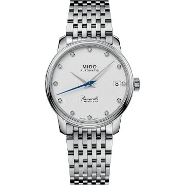 Mido Baroncelli Heritage Lady Stainless Steel / White - Diamond / Bracelet