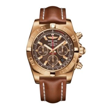 Breitling Chronomat 44 Rose Gold / Metallica Brown / Calf